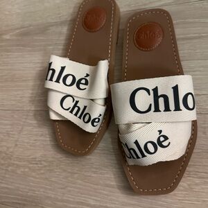 Chloe Cream and Brown Sandals Luxurious Minimalist Design